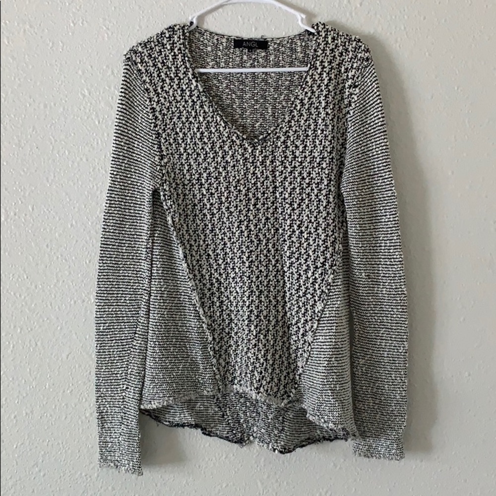 ANGL | Black and White Sweater